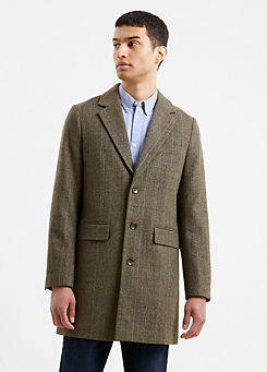 Single Breasted Herringbone Overcoat by French Connection