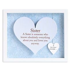 Sister - Heart Frame by Said With Sentiment