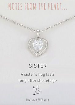Sister Pendant by Notes From The Heart
