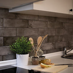 Slate Bricks Asmant Grey 3D Wallpaper 67.5cm x 4m by d-c-fix