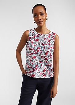 Sleeveless Maddy Printed Top by HOBBS