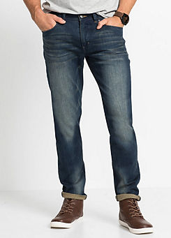 Slim Fit Stretch Straight Jeans by bonprix