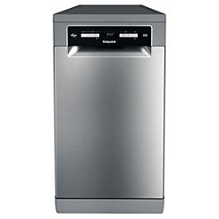 Slimeline Dishwasher HSFO3T223WXUKN - Stainless Steel by Hotpoint