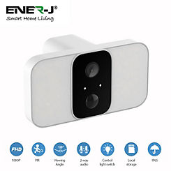 Smart Wireless Floodlight Camera with Siren, APP Control by ENER-J