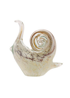 Snail Glass Figurine by Objets D’art