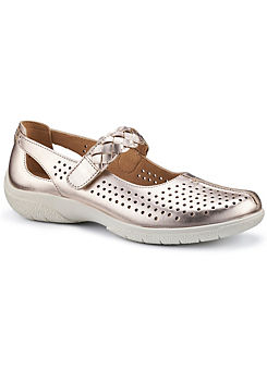 Soft Gold Quake II Wide Women’s Shoes by Hotter