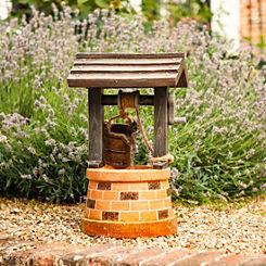 Solar Powered Wishing Well Garden Water Feature Fountain by Smart Garden