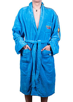 Sonic The Hedgehog Go Faster Blue Adult Dressing Gown
