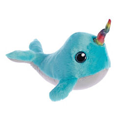 Sparkle Tales Coral Narwhal Plush Soft Toy 7 inch by Aurora