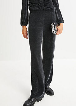 Sparkly Jersey Trousers by bonprix