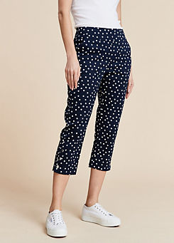 Spot Comfort Fit Cropped Trousers by Freemans