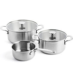 Stainless Steel Cookware 5 Piece Set - Silver by KitchenAid