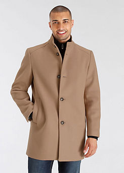 Stand-Up Collar Short Coat by Bruno Banani