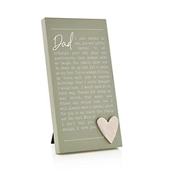 Standing Dad Plaque  by Moments