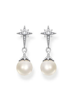 Star & Pearl Earrings by THOMAS SABO