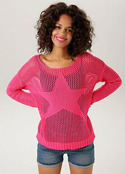 Star Knitted Sweater by Aniston