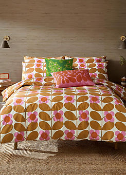 Stem Bloom 100% Cotton Percale 200 Thread Count Duvet Cover Set by Orla Kiely