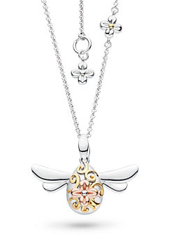 Sterling Silver Blossom Flyte The Queen Bee Gold & Rhodium Plate Necklace by Kit Heath