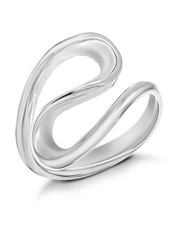 Sterling Silver Double-Loop Ring by Tuscany Silver