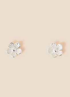 Sterling Silver Flower Stud Earrings by Accessorize