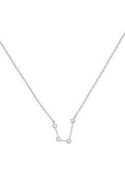 Sterling Silver Rhodium Plated CZ Star Constellation Necklace by Tuscany Silver