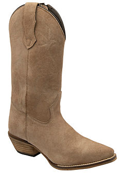 Stone Taylor Suede Cowboy Boots by Ravel