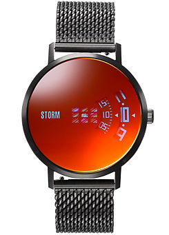 Storm Men’s Remi V2 Mesh Slate Red Watch by Storm London