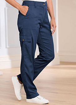 Straight-Leg Cargo Trousers by Cotton Traders