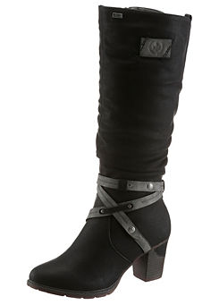 Strap Detail Mid Calf Boots By Rieker