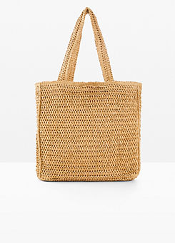 Straw Shopper Bag by bonprix