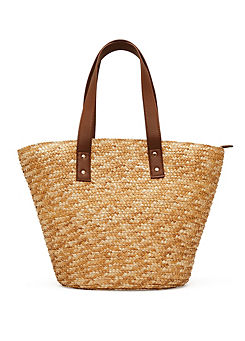 Straw Shoulder Bag by Phase Eight