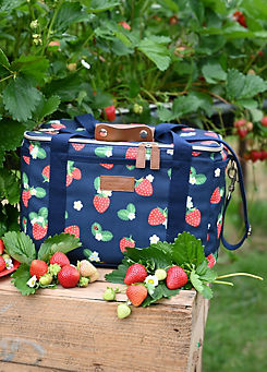 Strawberries & Cream Family Navy Cool Bag by Summerhouse by Navigate