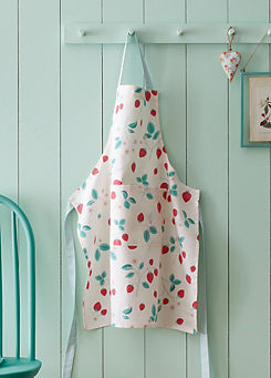 Strawberry Garden 100% Cotton Apron by Catherine Lansfield