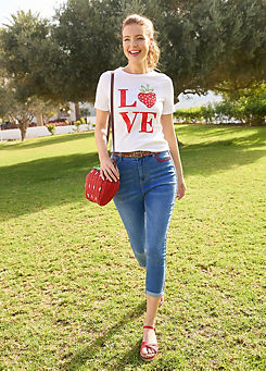 Strawberry Love Graphic Tee by Joe Browns