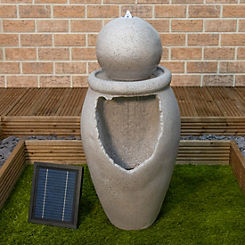 Streetwize Orb on Vase Solar Water Feature