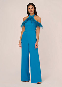 Stretch Crepe Jumpsuit by Adrianna by Adrianna Papell