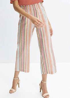 Stripe Linen Trousers by bonprix