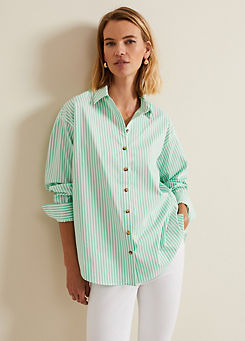 Stripe Long Sleeve Shirt by Phase Eight