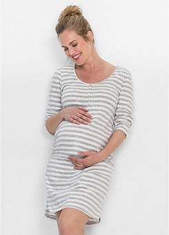 Stripe Maternity Nightie by bonprix