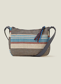 Stripe Textile Crossbody Bag by Accessorize