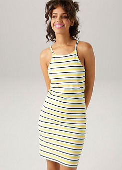 Striped Jersey Summer Dress by Aniston