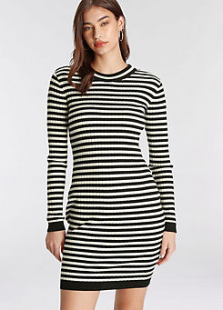 Striped Knitted Dress by AJC