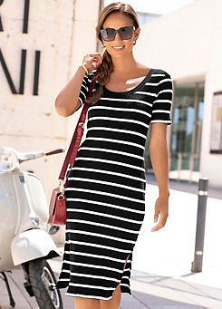 Striped T-Shirt Dress by LASCANA