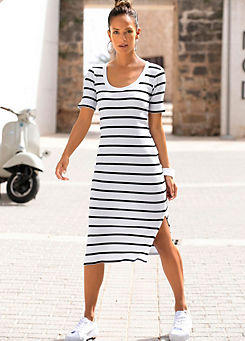 Striped T-Shirt Dress by LASCANA