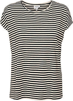 Striped ’Ava’ Round Neck T-Shirt by Vero Moda