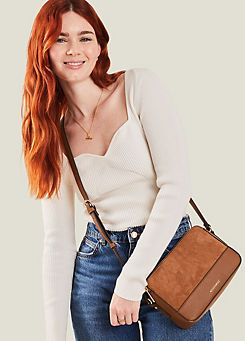 Suedette Classic Crossbody Bag by Accessorize