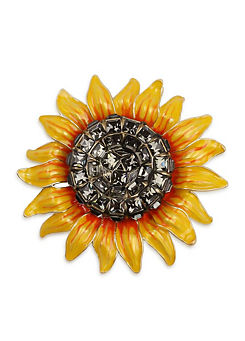Sunflower Brooch by Bill Skinner