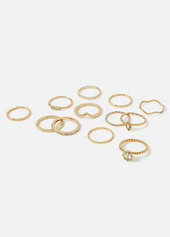 Super Classics Crystal Ring Multipack by Accessorize