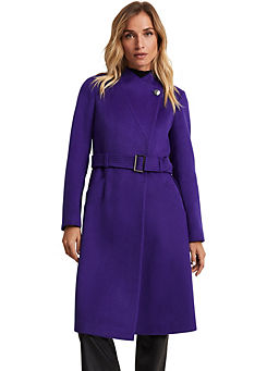 Susanna Purple Wool Coat by Phase Eight