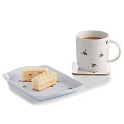 Sweet Bee Mug, Tray, Coster Fine China Gift Set by Price & Kensington